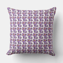 Élégante couverture motif botanique de pensée viol