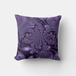 Coussin Élégante étincelle Royale Purple Liquide