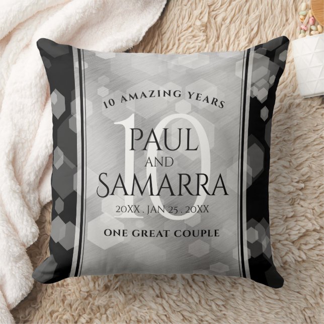 Coussin Élégante fête du 10e anniversaire du Mariage de Ti (Couverture)