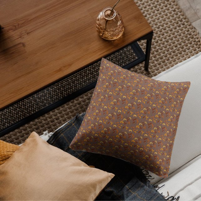 Coussin Élégante feuille d'automne (Créateur téléchargé)