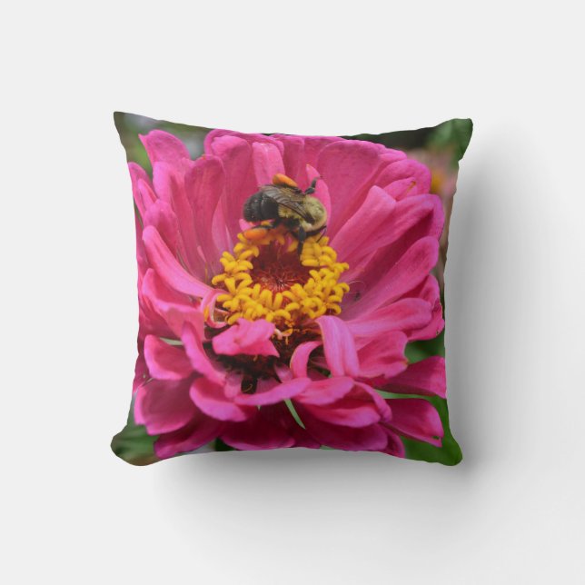 Coussin Elégante fleur rose fleur maman fleur marguerite a (Recto)