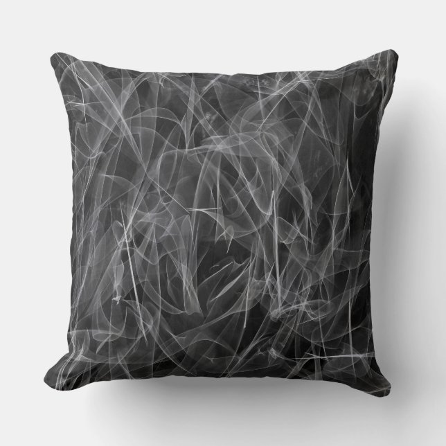 Coussin Élégante Fumée - Esthétique mystique (Recto)