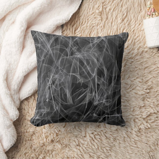 Coussin Élégante Fumée - Esthétique mystique (Couverture)