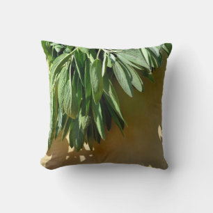 Coussin Élégante herbes botaniques botaniques