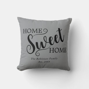 Coussin Élégante Maison Sweet Maison Maison Gray