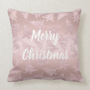 Coussin Élégante Parties scintillant Rose d'or Motif de