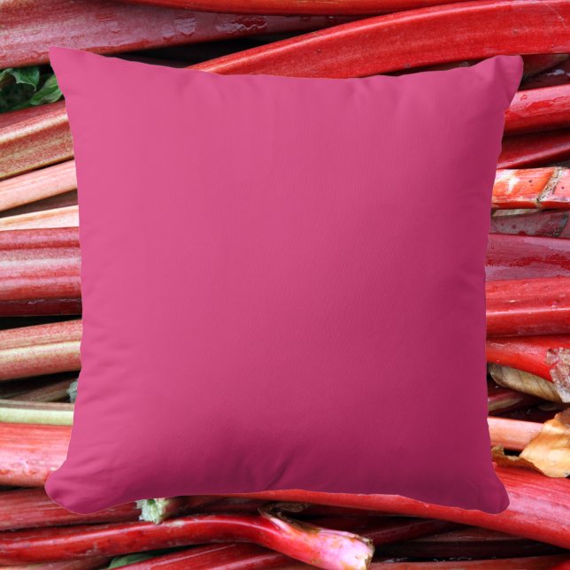 Coussin Elégante Rhubarb rose douce, élégante Accent (Créateur téléchargé)