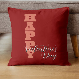 Coussin Elégante Terracotta Rouge Velvet Joyeux Valentin