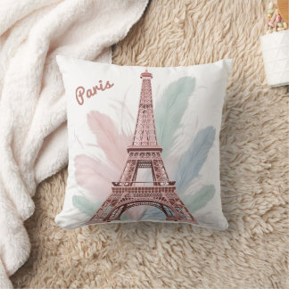 Coussin Elégante Tour Eiffel Jouer l'oreiller avec Pastel