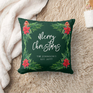 Coussin Élégante verdure hivernale