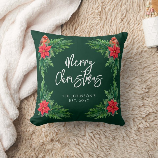 Coussin Élégante verdure hivernale (Couverture)