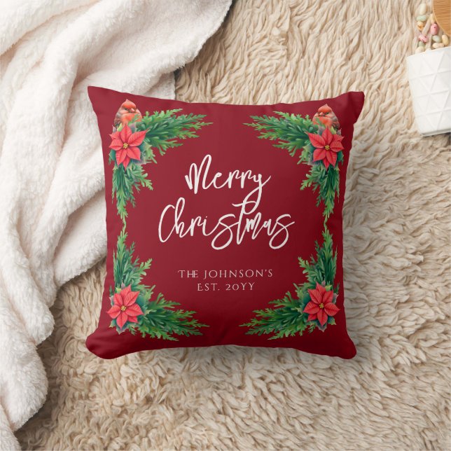 Coussin Élégante verdure hivernale (Couverture)