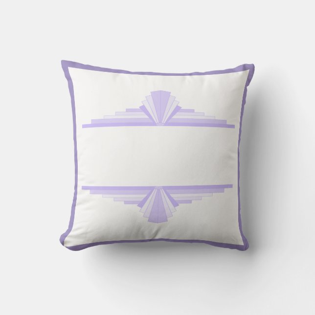 Coussin Elément Art déco en Cuisine lilas & violet (Recto)