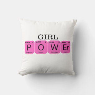 Coussin Élément Tablo périodique Girl Power