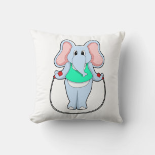Coussin Eléphant à la condition physique avec corde de sau