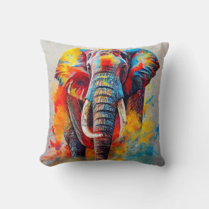 Coussin Elephant Animal Discovery Aventure Nature Planet