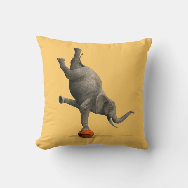 Coussin Éléphant Artistique (Recto)