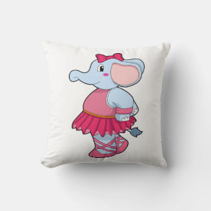 Coussin Eléphant au Ballet avec jupe