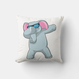 Coussin Éléphant au dab de danse hip hop
