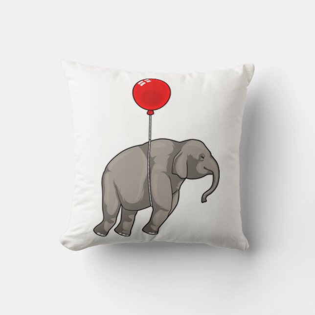 Coussin Eléphant avec ballon (Recto)