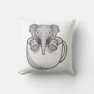 Coussin Elephant avec la coupe