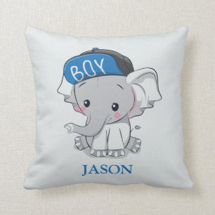 Coussin Eléphant Bébé Blush