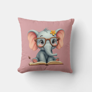 Coussin Eléphant bébé sage