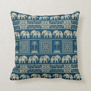 Coussin Eléphant brodé