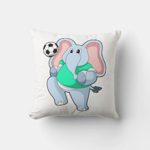 Coussin Elephant comme joueur de football avec Soccer.PNG