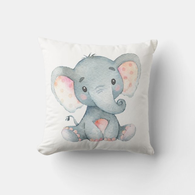 Coussin Éléphant de bébé (Recto)