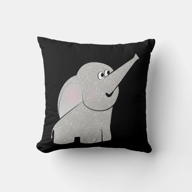Coussin Eléphant de dessin animé - Critère (Recto)