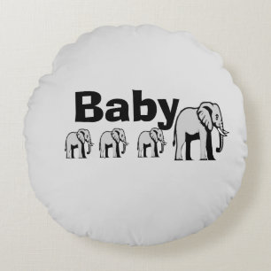 Coussin éléphant double face personnalisable
