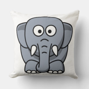 COUSSIN ÉLÉPHANT GRIS