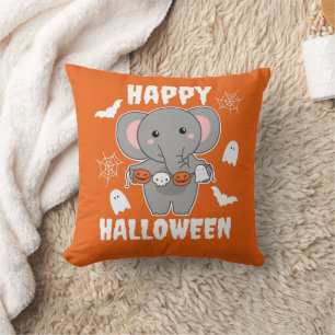 Coussin Elephant Happy Halloween