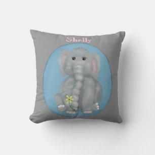 Coussin Éléphant Mignon