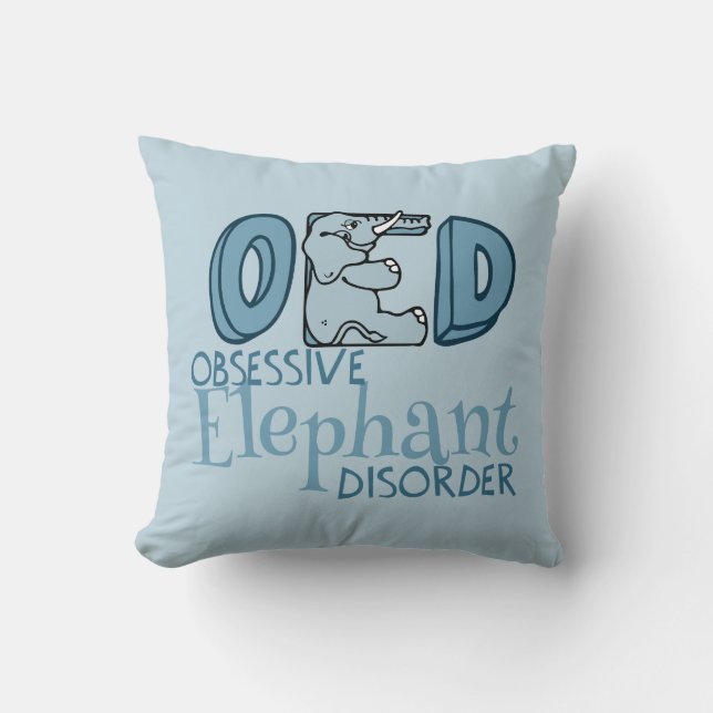 Coussin Eléphant mignon (Recto)