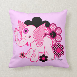 Coussin Éléphant mignon Kawaii