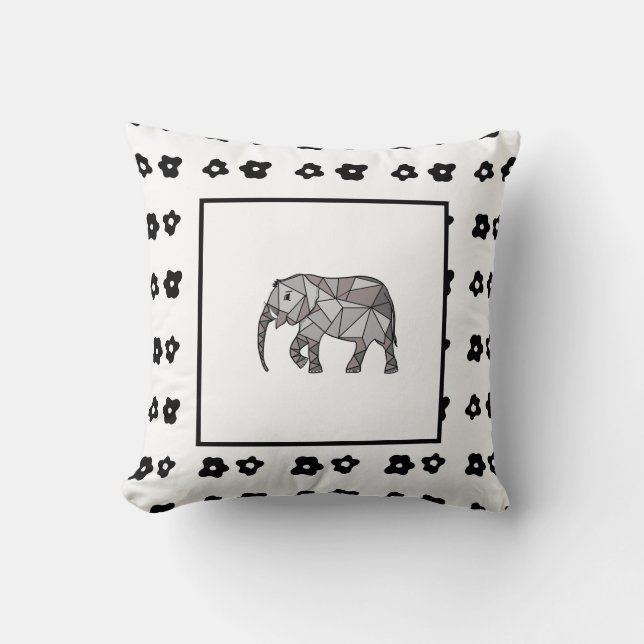 Coussin Elephant naissance moderne bébé garçon pour enfant (Recto)