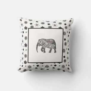Coussin Eléphant naissance moderne bébé pour enfants Noir