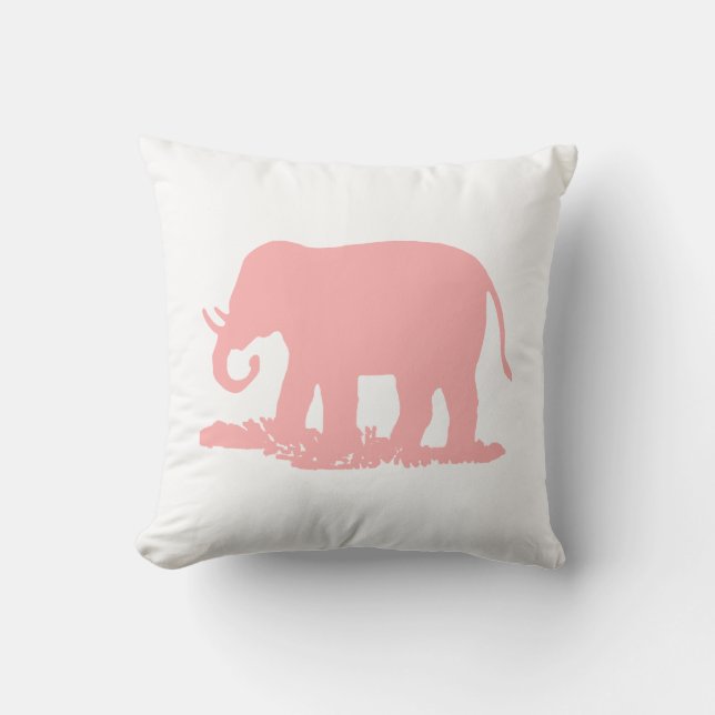 Coussin Eléphant rose (Recto)