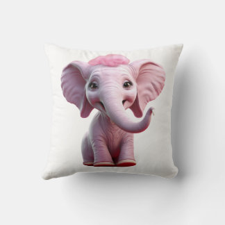 Coussin Eléphant rose Barbie