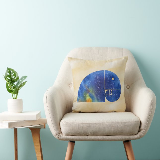 Coussin Eléphant spiral Fibonacci - Ratio d'or 1 (Chaise)