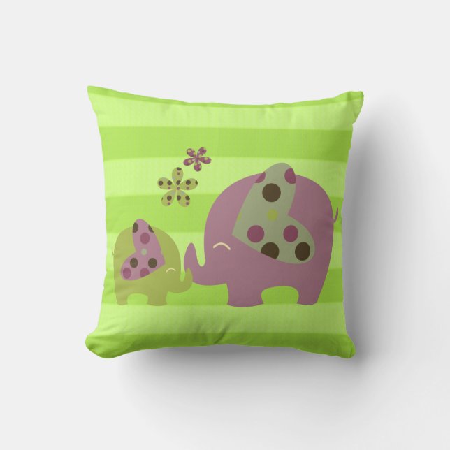 Coussin éléphants (Recto)