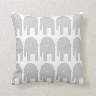 Coussin Éléphants gris