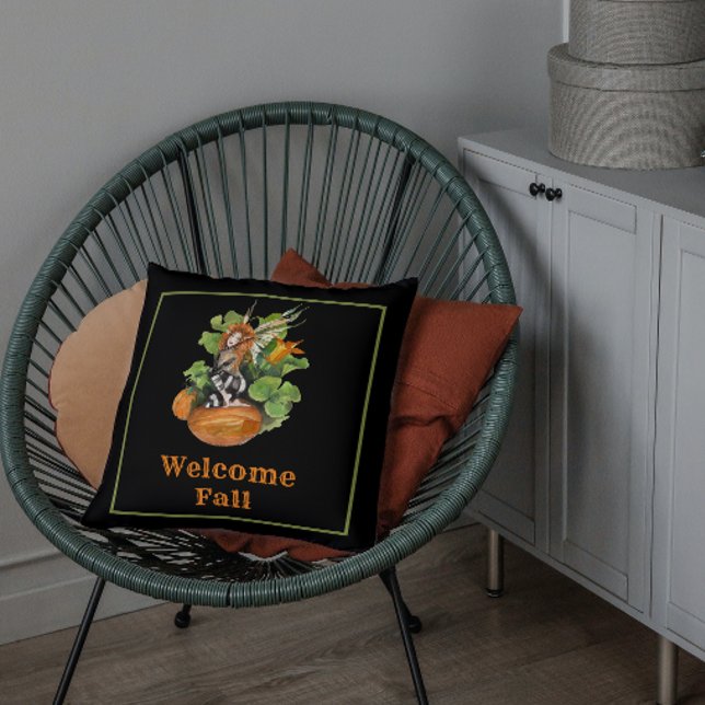 Coussin Elfe de la récolte d'automne de bois (Créateur téléchargé)