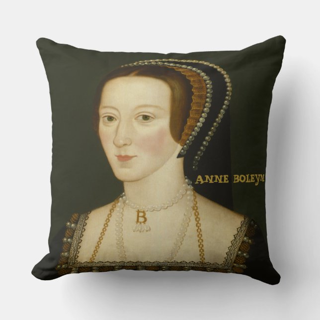 Coussin Elizabeth I et reines d'Angleterre d'Anne Boleyn (Recto)