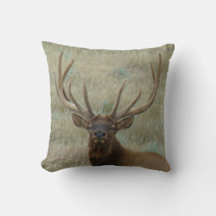 Coussin Elk taureau E10 en tête de velours