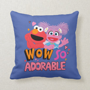 Coussin Elmo & Abby Wow tellement adorable