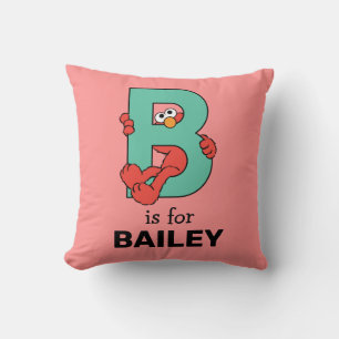 Coussin Elmo Alphabet   B Sarcelle