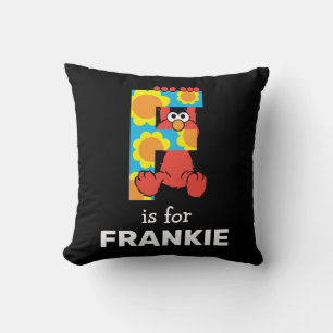 Coussin Elmo Alphabet F Fleurs